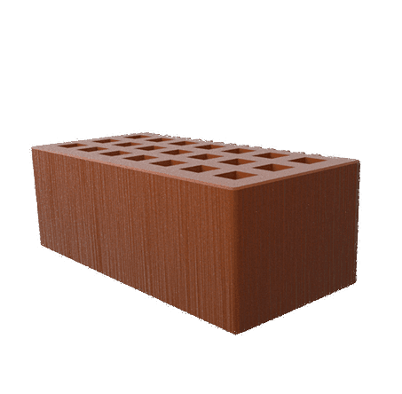 Саранский кирпич лицевой (СЗЛК) 1.4НФ какао дерюга