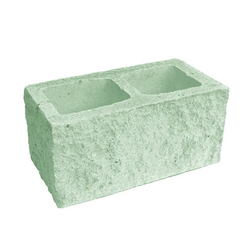Сплитерный стеновой блок рядовой ССБР 39 зеленый