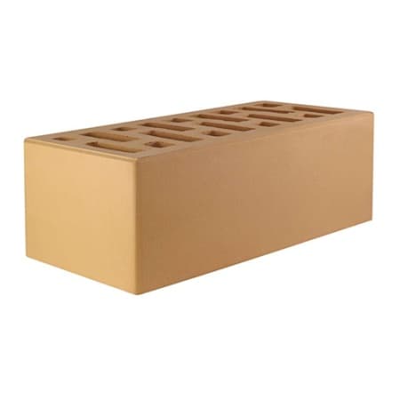 Кирпич лицевой Старый Оскол 1,4НФ солома гладкий