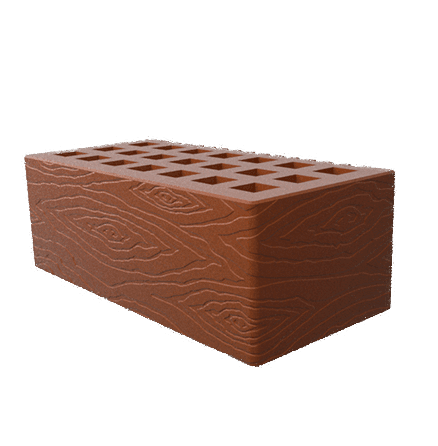 Саранский кирпич лицевой (СЗЛК) 1.4НФ какао дерево
