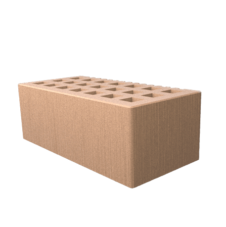 Саранский кирпич лицевой (СЗЛК) 1.4НФ бежевый дерюга