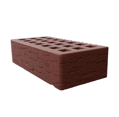 Саранский кирпич лицевой (СЗЛК) 1НФ коричневый ольха2