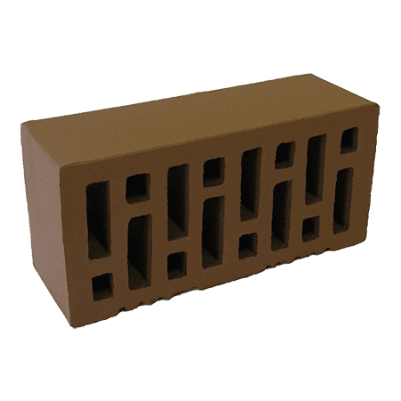 Починковский кирпич лицевой коричневый гладкий 1,4НФ