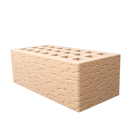 Саранский кирпич лицевой (СЗЛК) 1.4НФ слоновая кость кора дуба