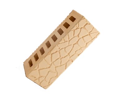 Брянский лицевой кирпич слоновая кость черепашка 1НФ