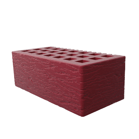 Саранский кирпич лицевой (СЗЛК) 1.4НФ бордо ольха1