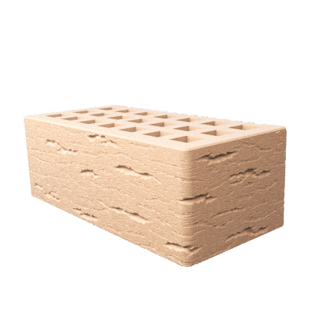 Саранский кирпич лицевой (СЗЛК) 1.4НФ слоновая кость ольха3