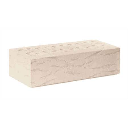 Ижевский кирпич лицевой 1НФ Гляссе Премиум (белые сливки) брик