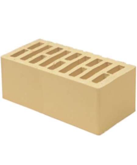 Брянский лицевой кирпич слоновая кость 1.4НФ