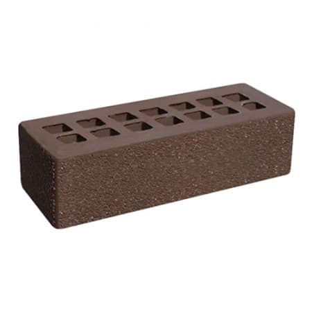 Железногорский кирпич лицевой 0,7НФ темно-коричневый пена