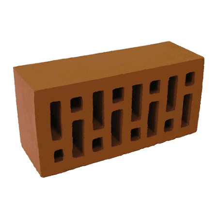 Починковский кирпич лицевой красный гладкий 1,4НФ