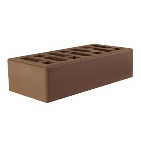 Кирпич лицевой Старый Оскол 1НФ коричневый гладкий