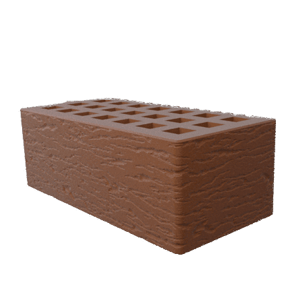 Саранский кирпич лицевой (СЗЛК) 1.4НФ шоколад ольха1