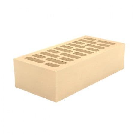 Ижевский кирпич лицевой 1НФ Пальмира Премиум (солома) гладкий