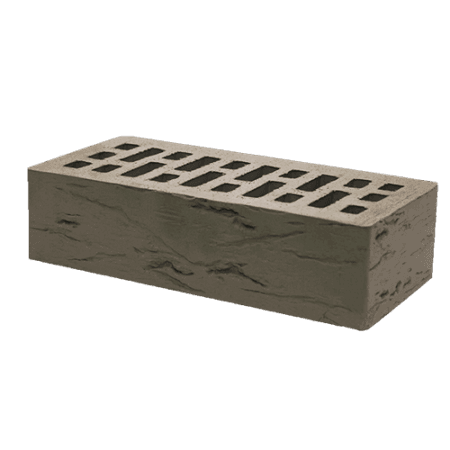 Кирпич лицевой Тербунский гончар пустотелый 1НФ графит старый город