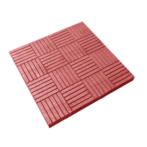 Тротуарная плитка Арт Альянс Сетка 300 х 300 х 30 Красный