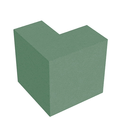 Сплитерный перегородочный Г-образный полублок ССПГ 19 зеленый