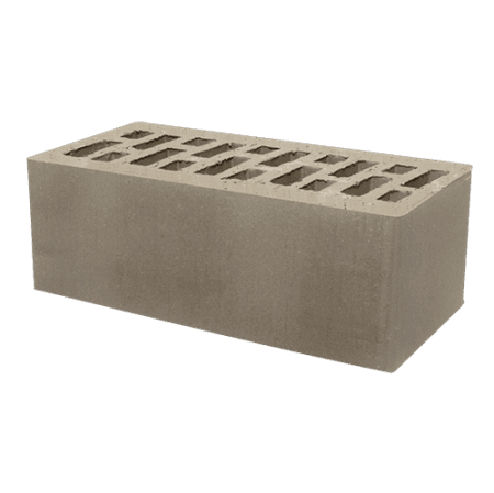 Кирпич лицевой Тербунский гончар пустотелый 1,4НФ коричневый гладкий