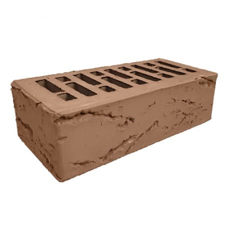 Кирпич лицевой Строма 1,4НФ терракотовый кора дуба