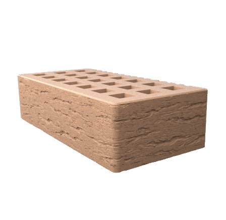 Саранский кирпич лицевой (СЗЛК) 1НФ бежевый ольха2