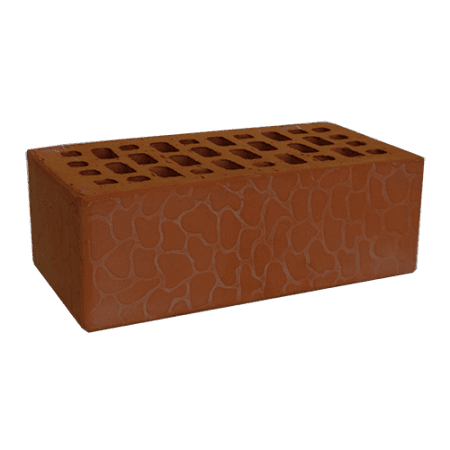 Кирпич Римкер лицевой красный 1,4НФ черепаха