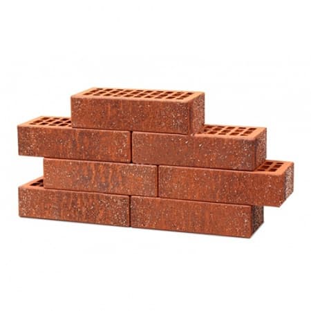 Воротынский кирпич лицевой 1НФ красный графит кварц