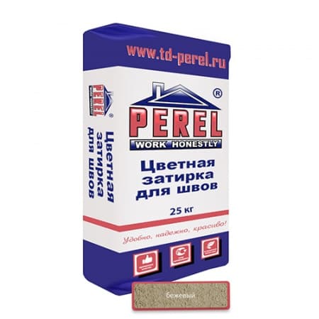 Цветная затирочная смесь Perel RL бежевый 25кг