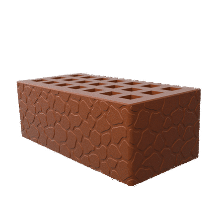 Саранский кирпич лицевой (СЗЛК) 1.4НФ какао черепаха