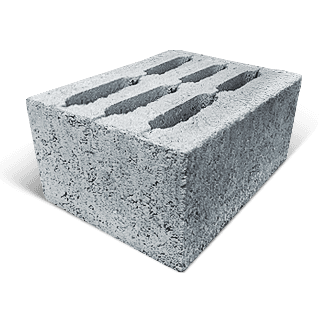 Блок керамзитобетонный 6-х пустотный Стройтекс 390 х 190 х 188