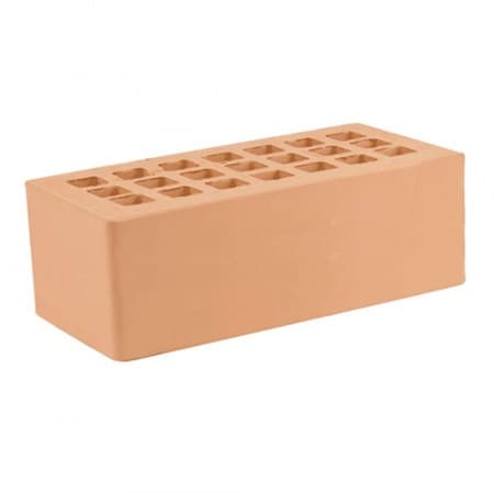 Железногорский кирпич лицевой 1,4НФ персик гладкий