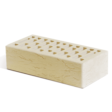 Маркинский кирпич лицевой 1НФ светло-бежевый риф