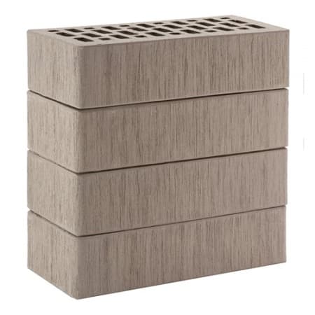 Кирпич ЛСР лицевой керамический пустотелый 1НФ серый тростник