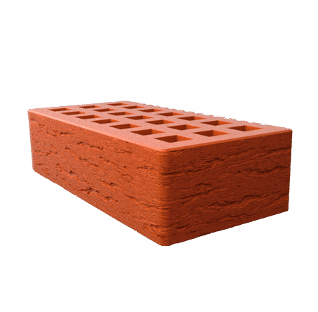 Саранский кирпич лицевой (СЗЛК) 1НФ красный ольха2