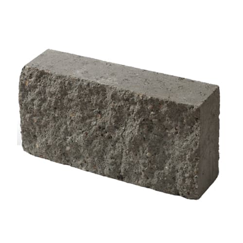 Полнотелый блок перегородочный ПБП 39 серый