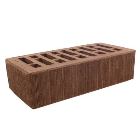 Кирпич лицевой Строма 1НФ коричневый бархат