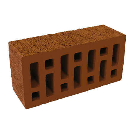 Починковский кирпич лицевой красный с насечкой 1,4НФ