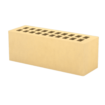 Кирпич лицевой Тербунский гончар пустотелый 0,9НФ золотистый гладкий