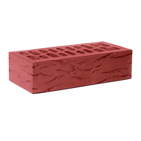 Ижевский кирпич лицевой 1НФ Бордо Премиум (бордовый) брик