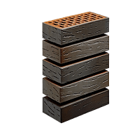 Саранский кирпич лицевой 1НФ флеш-обжиг графит антик