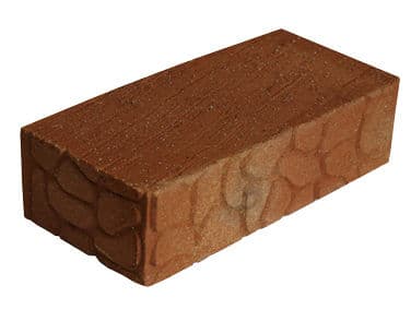 Чекмагушевский кирпич рядовой полнотелый 1НФ красный дикий камень (М-125)