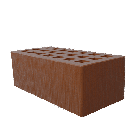 Саранский кирпич лицевой (СЗЛК) 1.4НФ шоколад дерюга