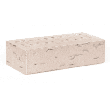 Ижевский кирпич лицевой 1НФ Гляссе Премиум (белые сливки) антик