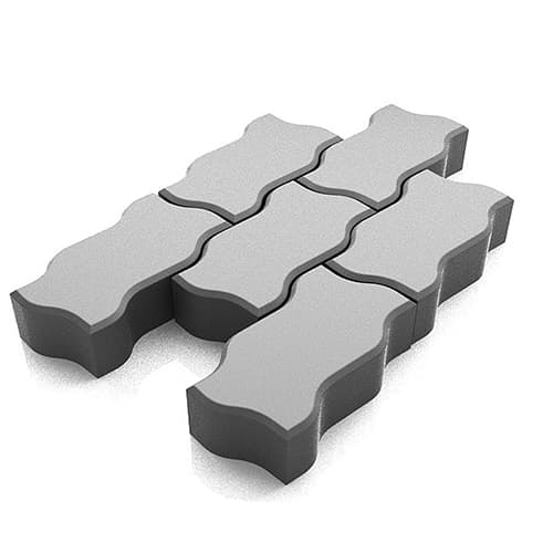 Брусчатка вибролитье Арт Альянс Волна 238 х 103 х 25 Серый