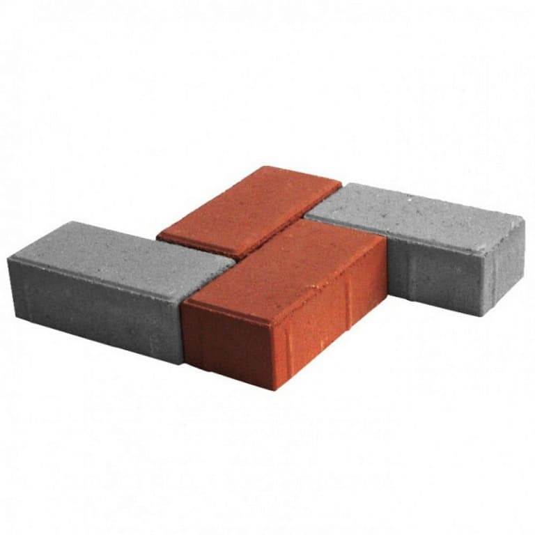 Брусчатка вибропресс Евроблок Кирпичик 200 х 100 х 40 Серый