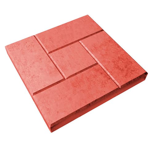 Тротуарная плитка Арт Альянс Калифорния 300 х 300 х 30 Красный