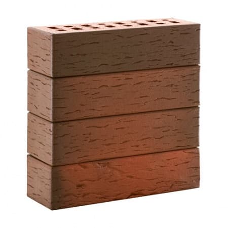 Клинкер ЛСР фасадный 0,7 NF красный флэш "Ноттингем" береста