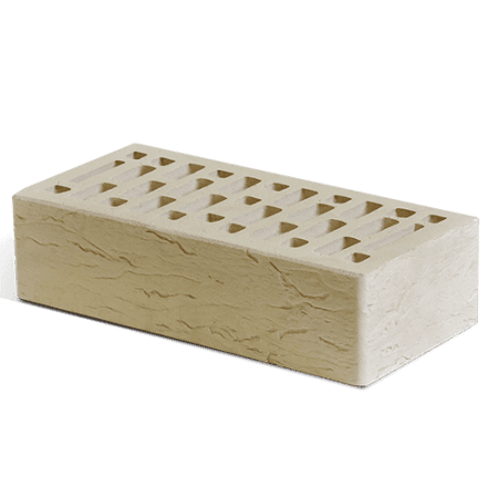 Маркинский кирпич лицевой 1НФ бежевый риф