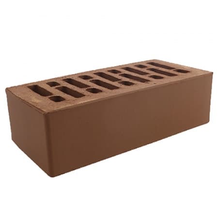 Кирпич лицевой Строма 1,4НФ коричневый гладкий