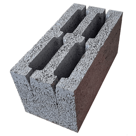 Блок керамзитобетонный стеновой Евроблок М75 390 х 190 х 190