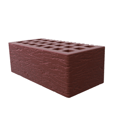 Саранский кирпич лицевой (СЗЛК) 1.4НФ коричневый ольха1